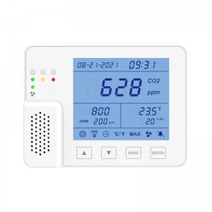 1600W CO2 Monitor and Controller with Temperature and Humidity for Room to Control Fan