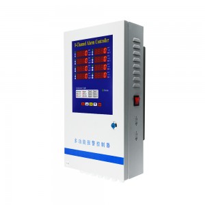 Wall-mounted 8 Channel LED Display Gas Alarm Controller